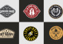 create a badge, label, patch design, stamp, emblem, and retro vintage logo